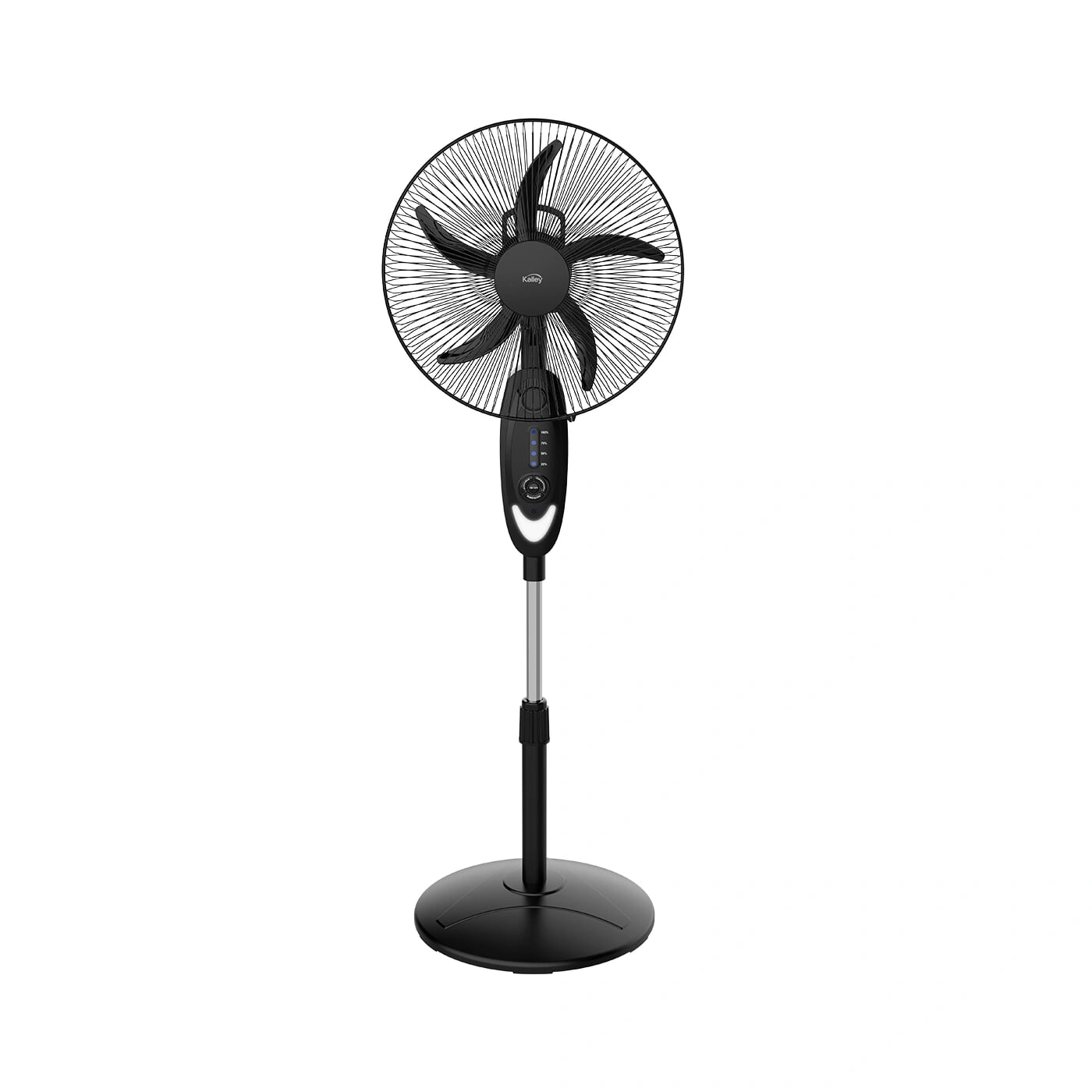 Ventilador de Pedestal KALLEY K-VRB Recargable Negro