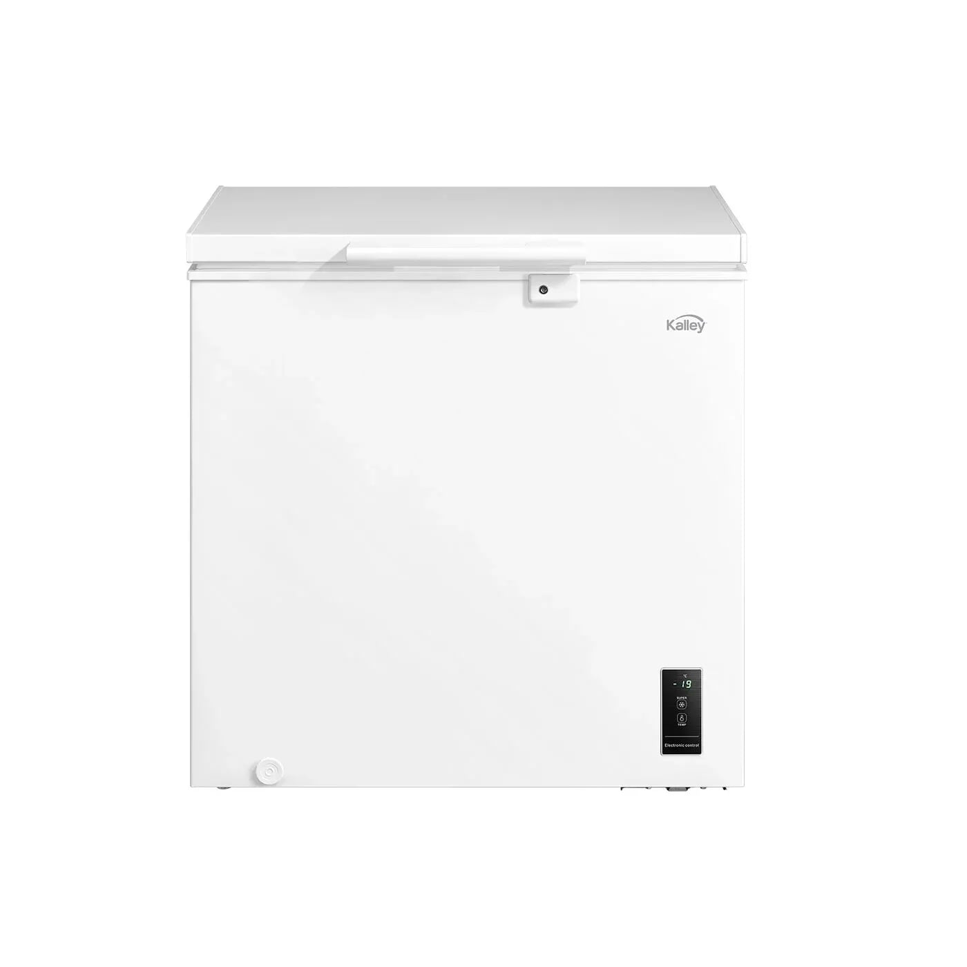 Congelador Horizontal KALLEY Dual 194 Litros INVERTER K-CH194LI P Control Digital y puerta deslizante de Vidrio Blanco