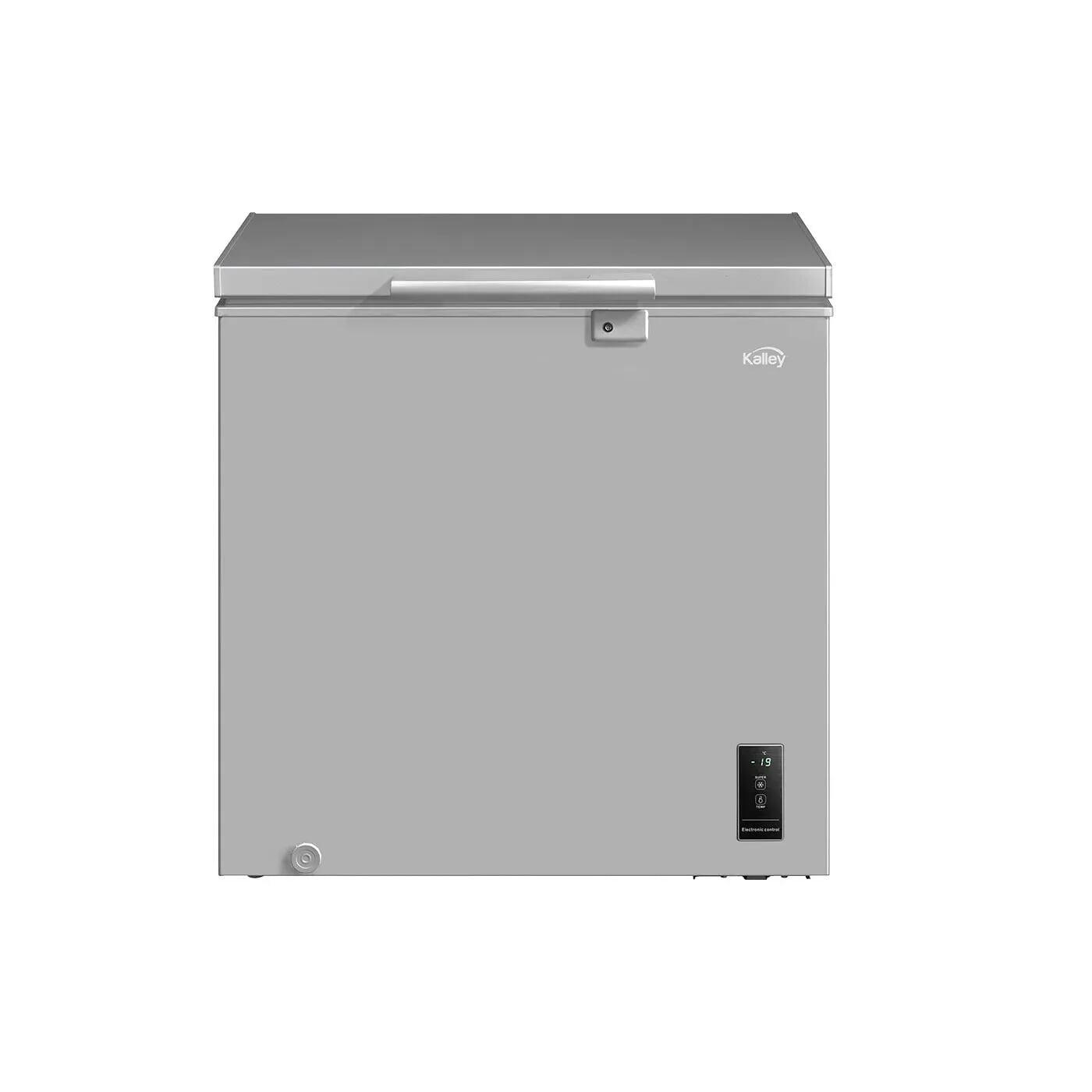 Congelador Horizontal KALLEY Dual 194 Litros INVERTER K-CH194LI P Control Digital y puerta deslizante de Vidrio Gris