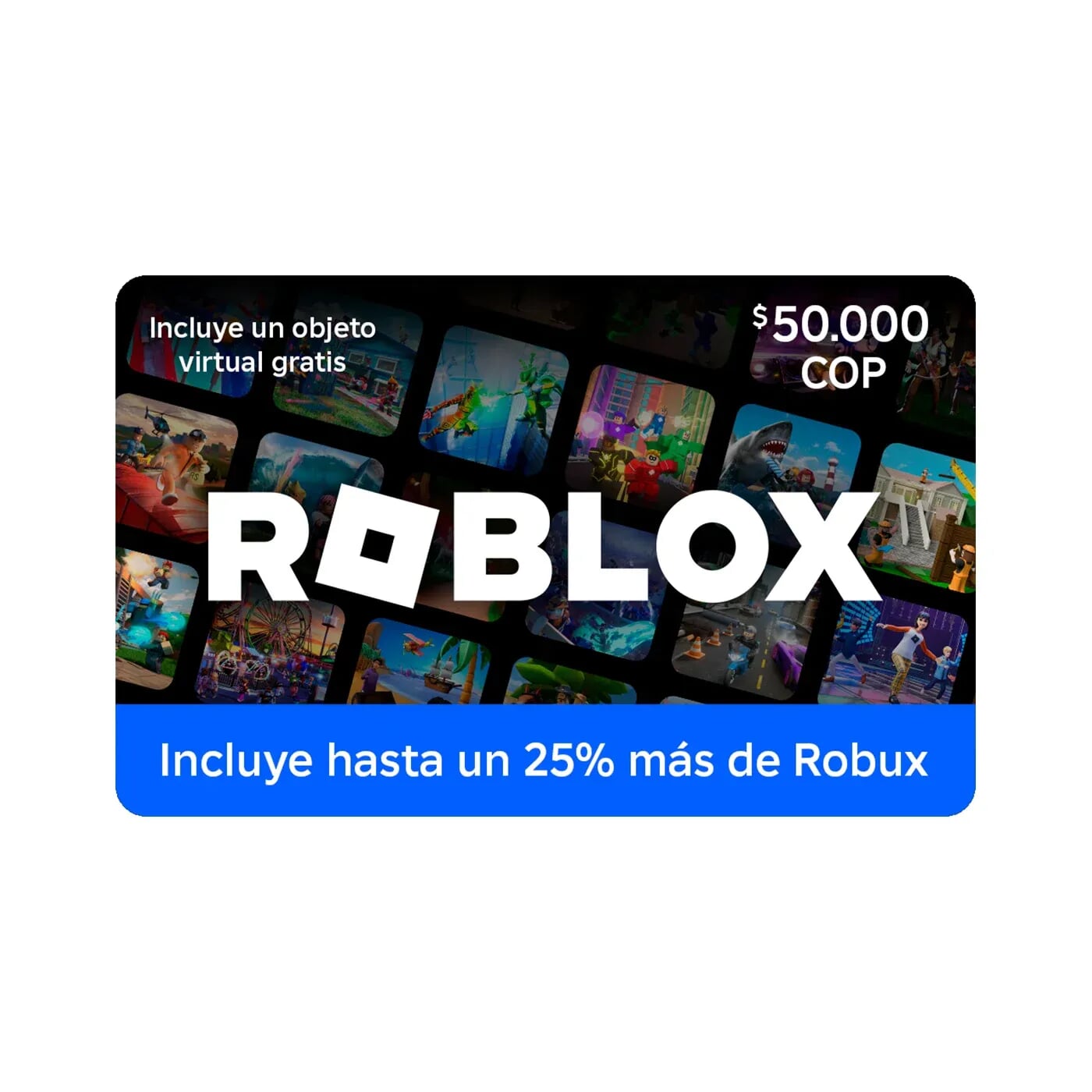Pin Virtual Roblox $50.000