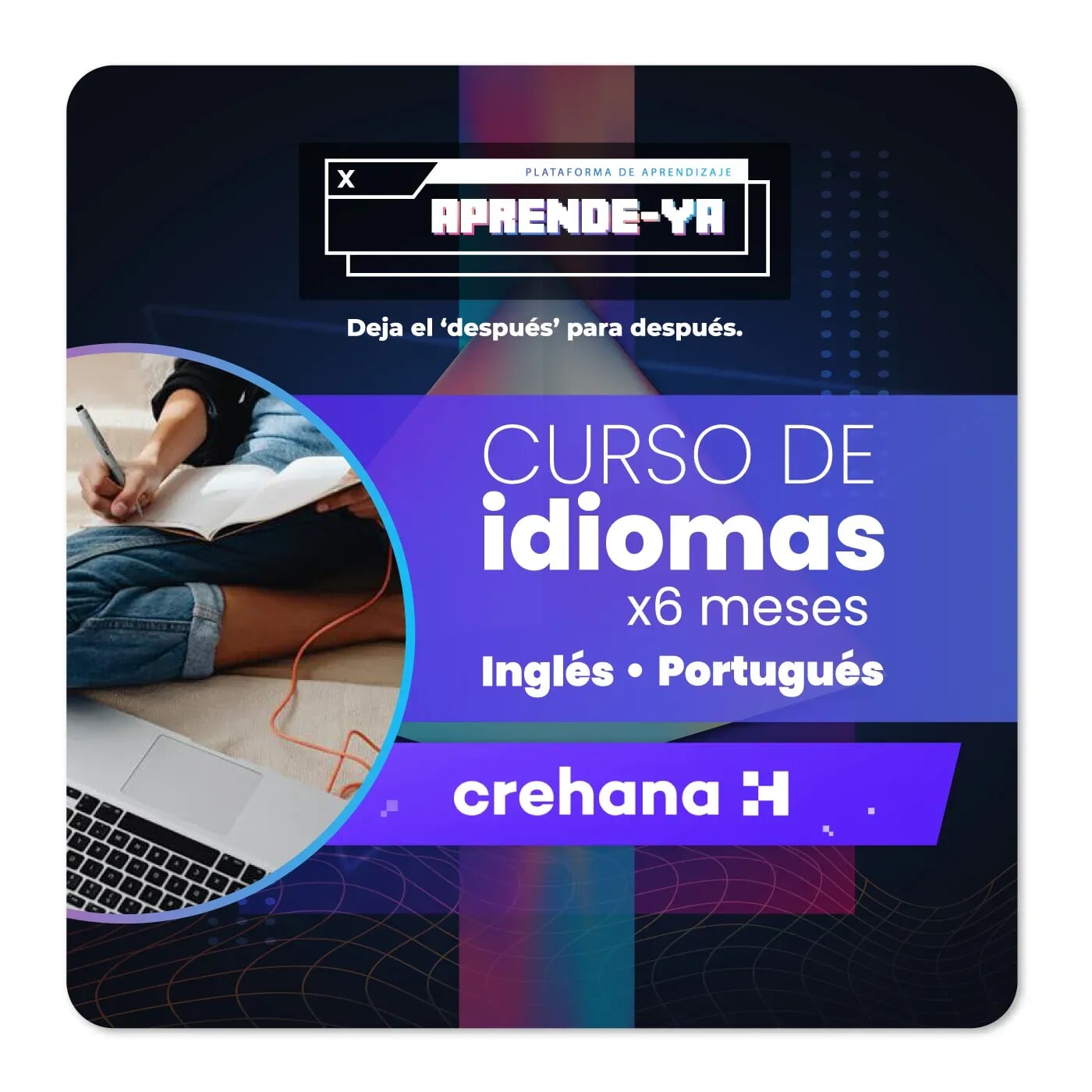 Pin Virtual Aprende YA Idiomas 6 Meses