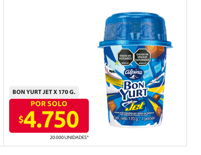 Recorte del folleto: BON YURT JET X 170 G.