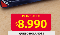 Recorte del folleto: QUESO HOLANDÉS DE LA CUESTA PLACERES X 150 G.