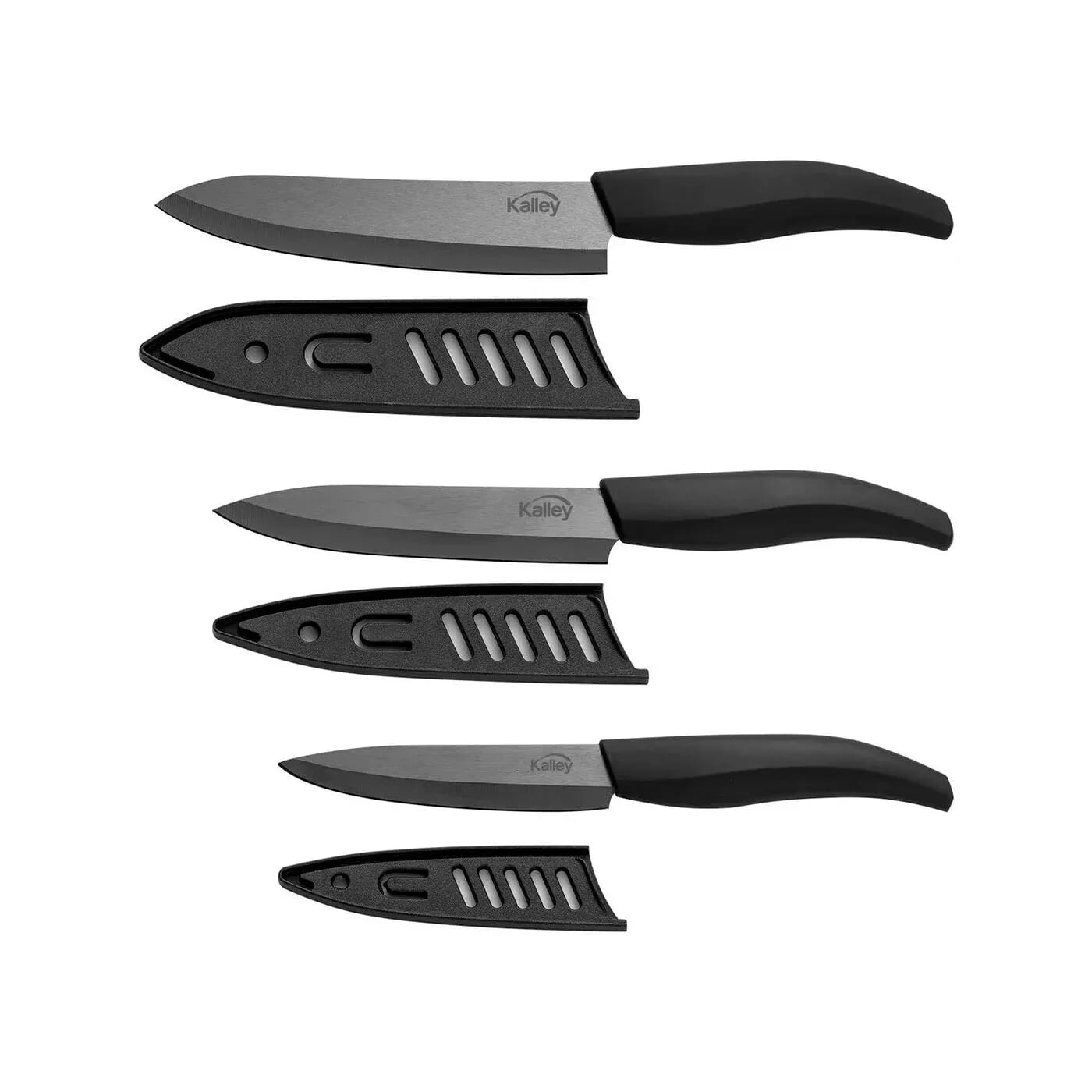 Set x 3 Cuchillos en Cerámica KALLEY K-SX3CR