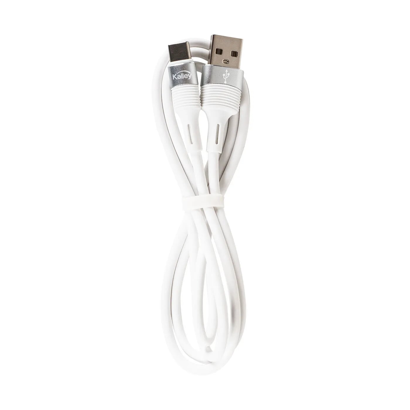 Cable KALLEY USB a Lightning de 2 Metros Liso Blanco