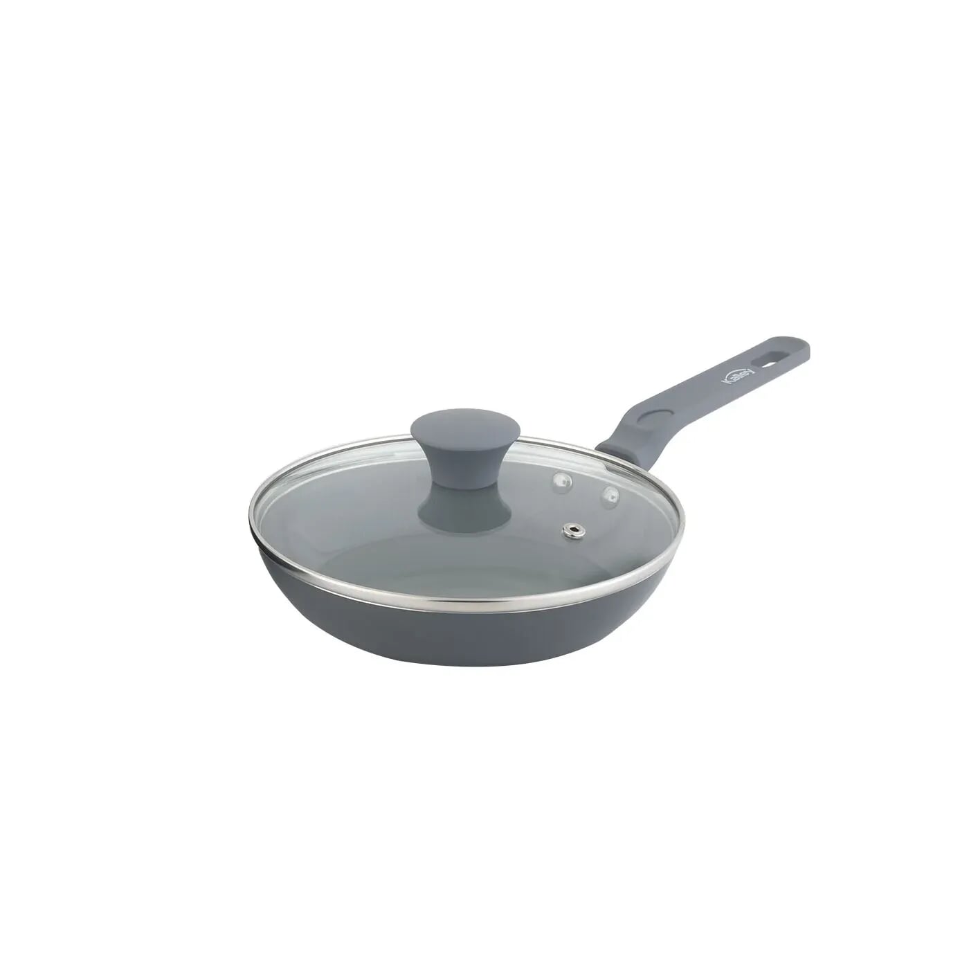 Sartén 20 cm KALLEY Cerámica con Tapa de Vidrio K-SIT20CG