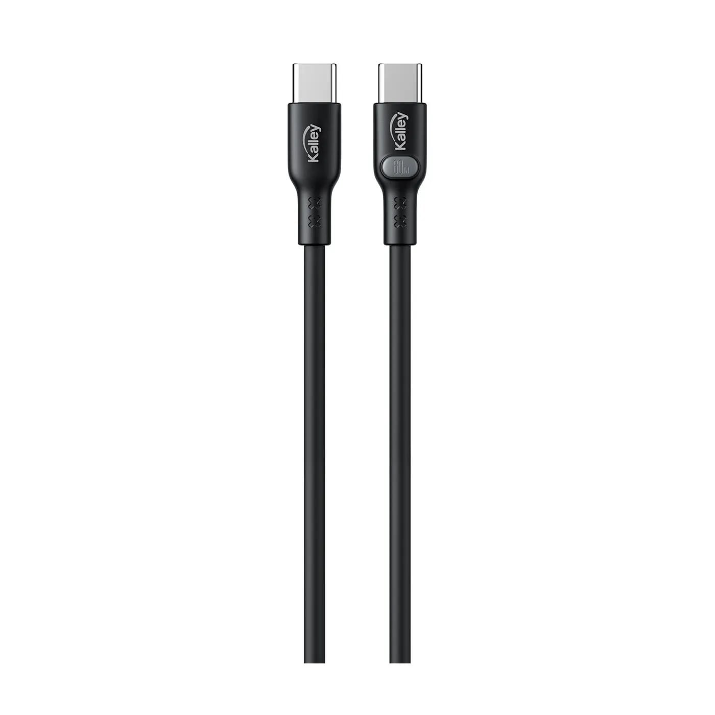 Cable KALLEY USB-C a USB-C de 1.0 Metro Negro