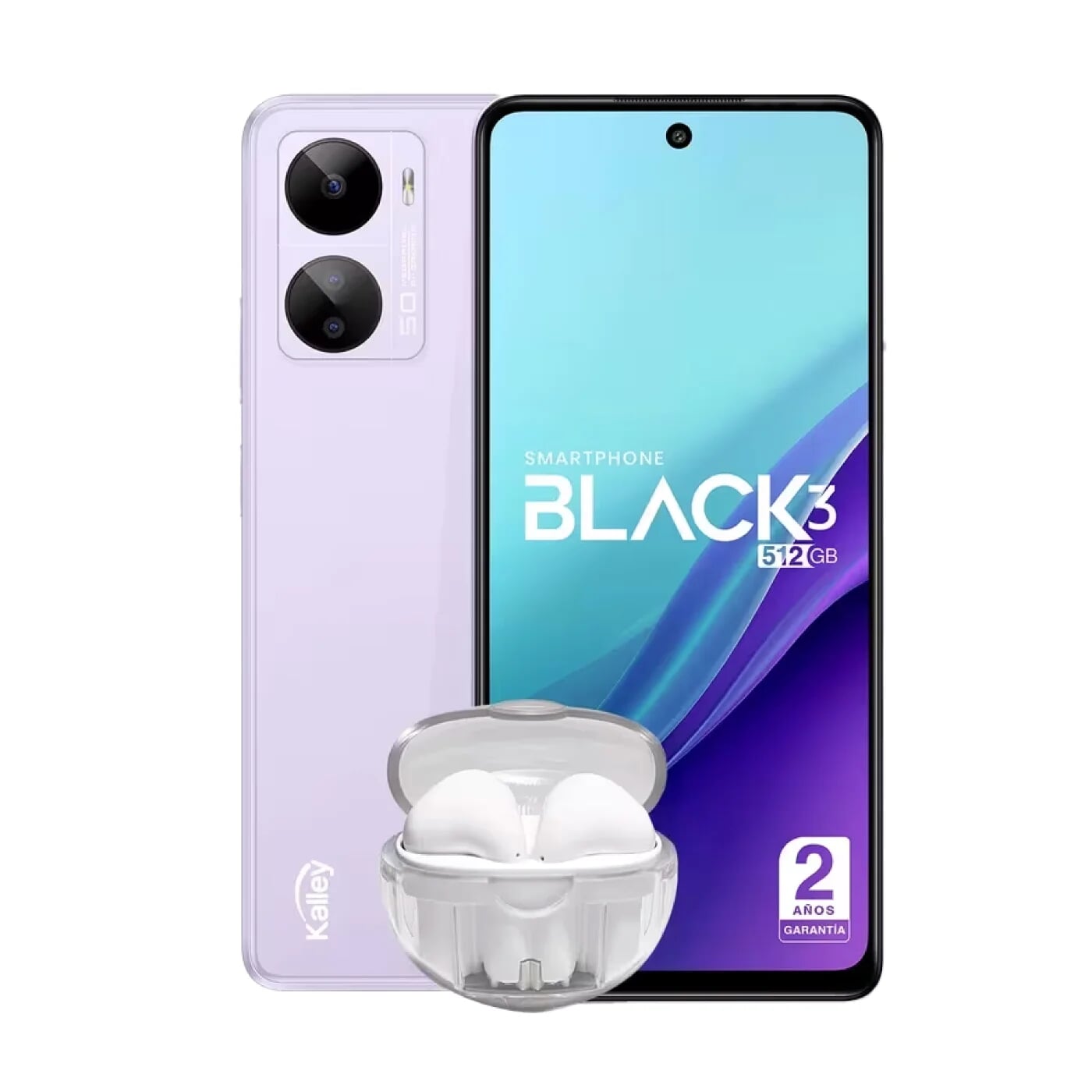 Celular KALLEY Black 3 512gb 4g Morado