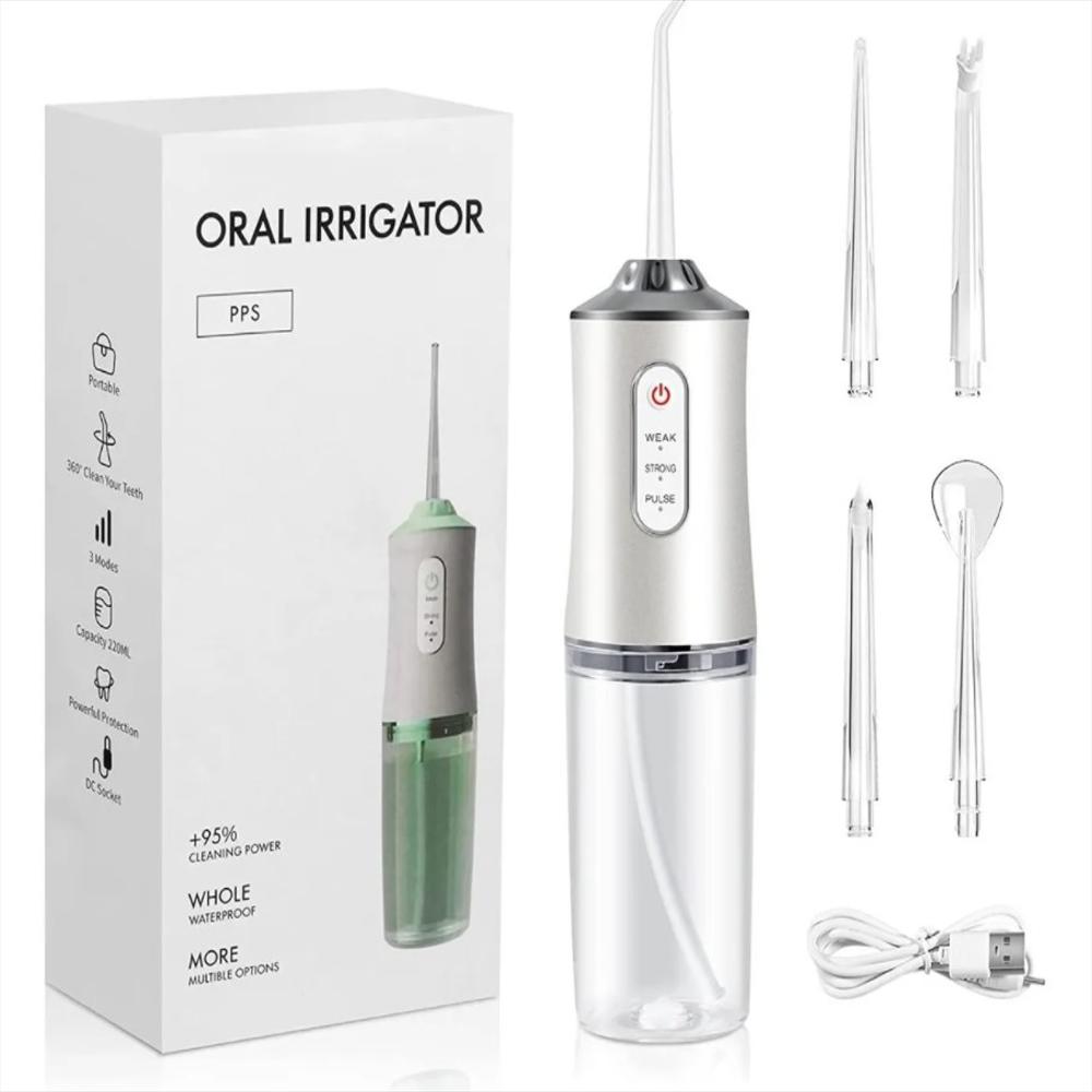 Generico Irrigador Oral Limpieza Dental Profunda Recargable Gris