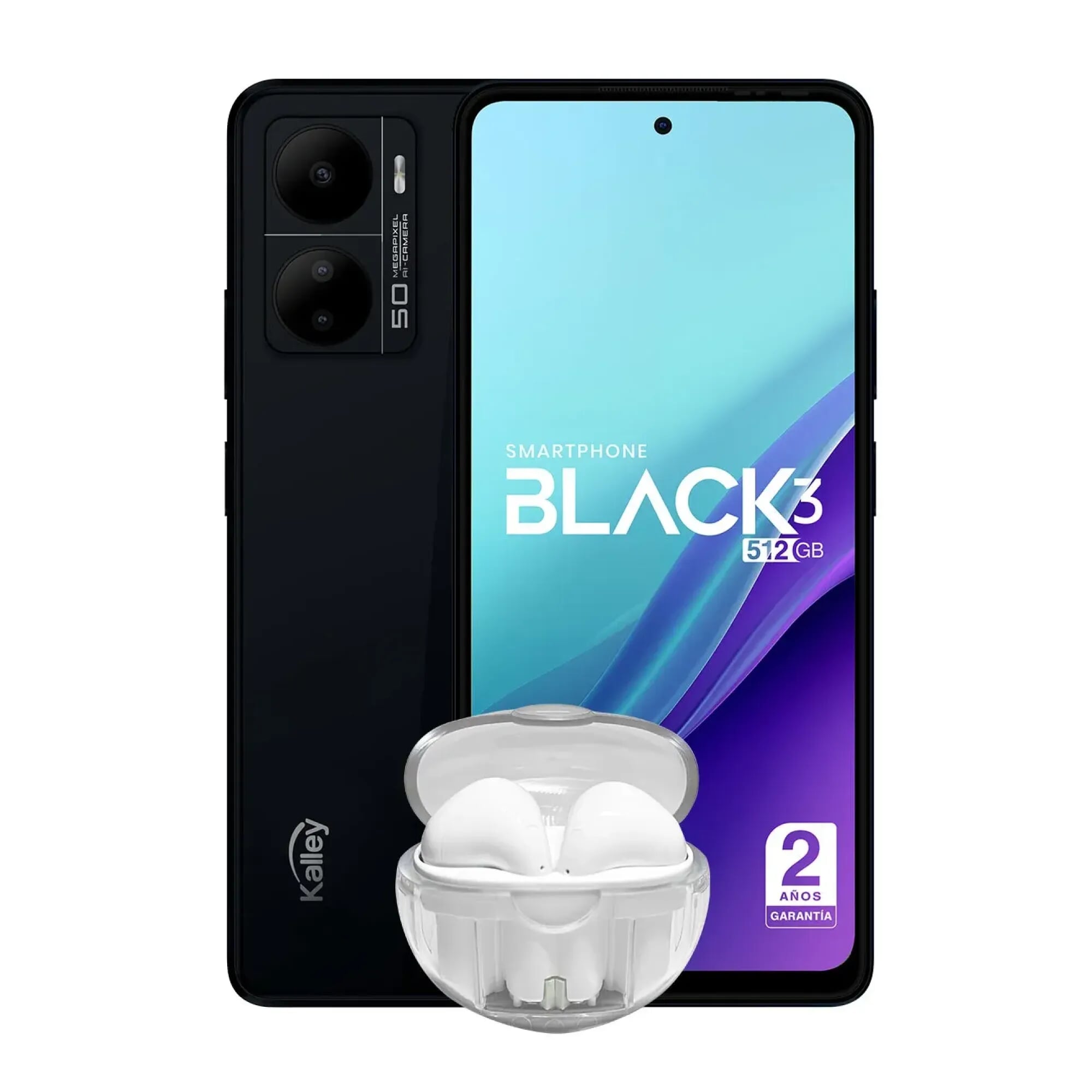 Celular KALLEY Black 3 512gb 4g Negro