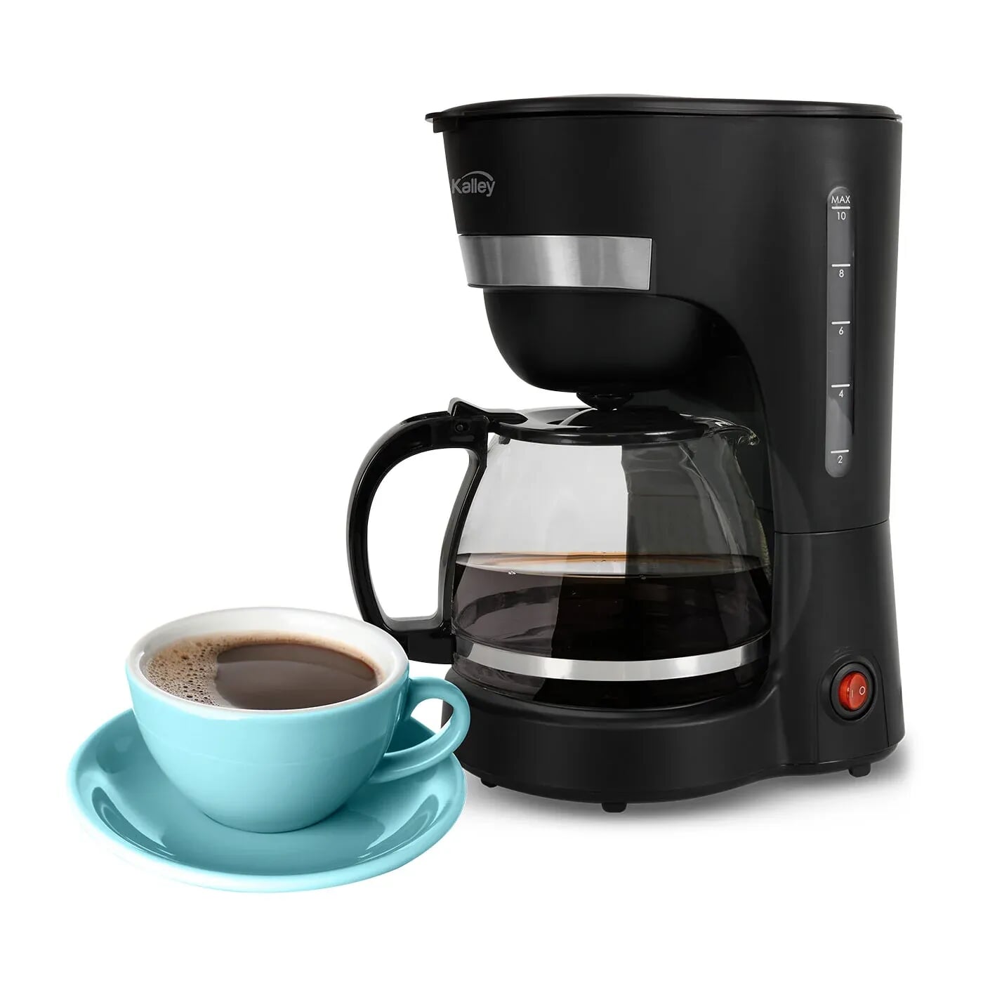 Cafetera Basica KALLEY 10 Tazas K-CN10 Negro