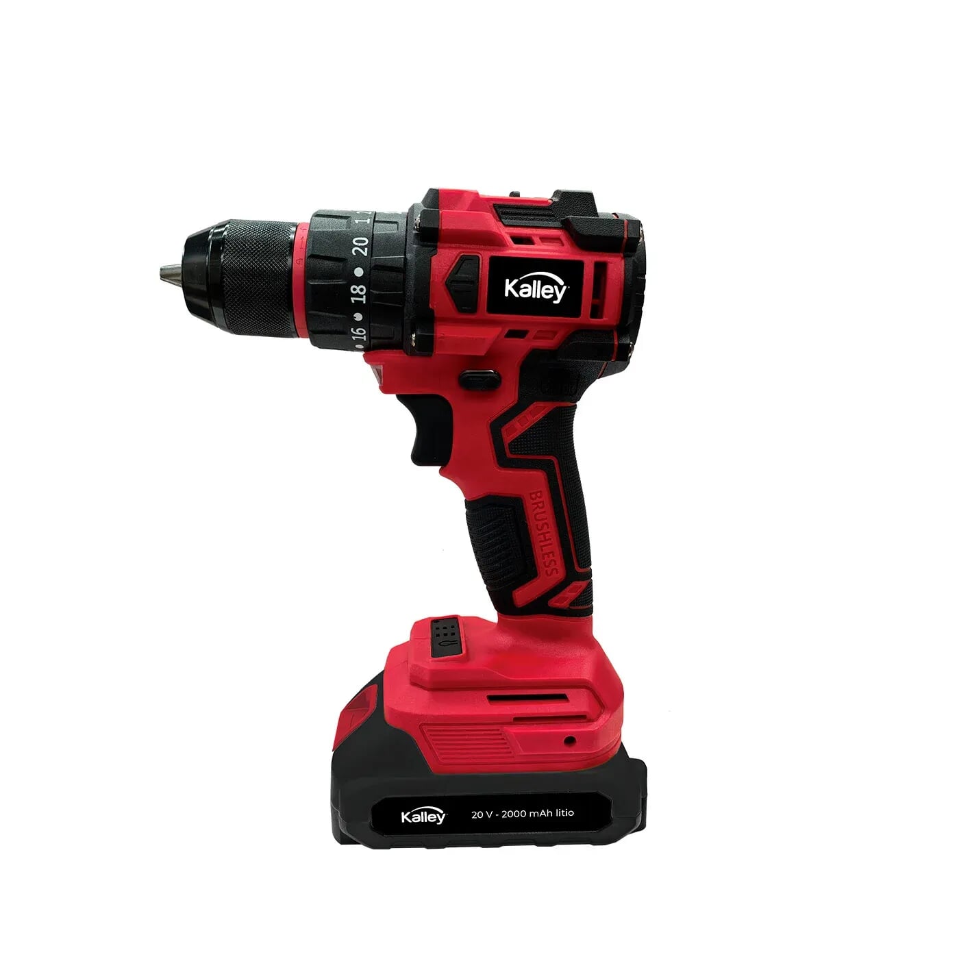 Taladro Percutor Inalámbrico Brushless 20v Kalley K-TPI20
