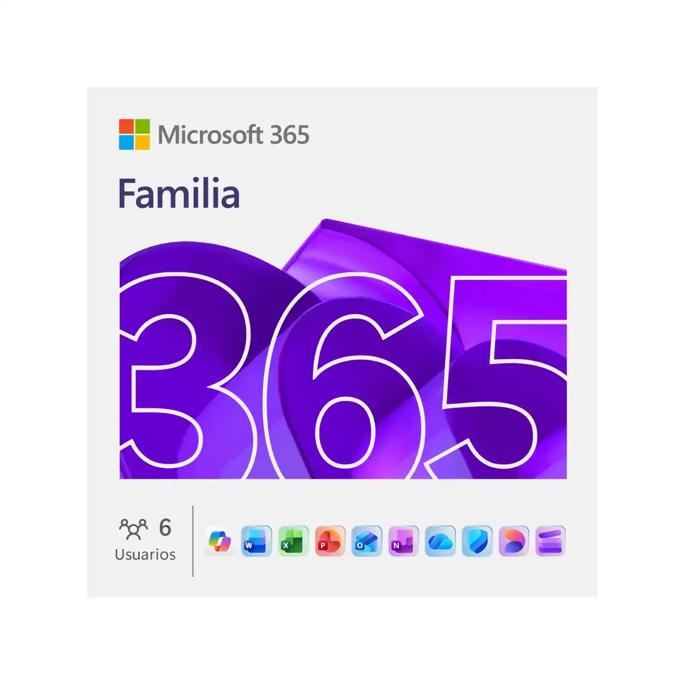 PIN Office Microsoft 365 Familia 12 meses / 6 usuarios