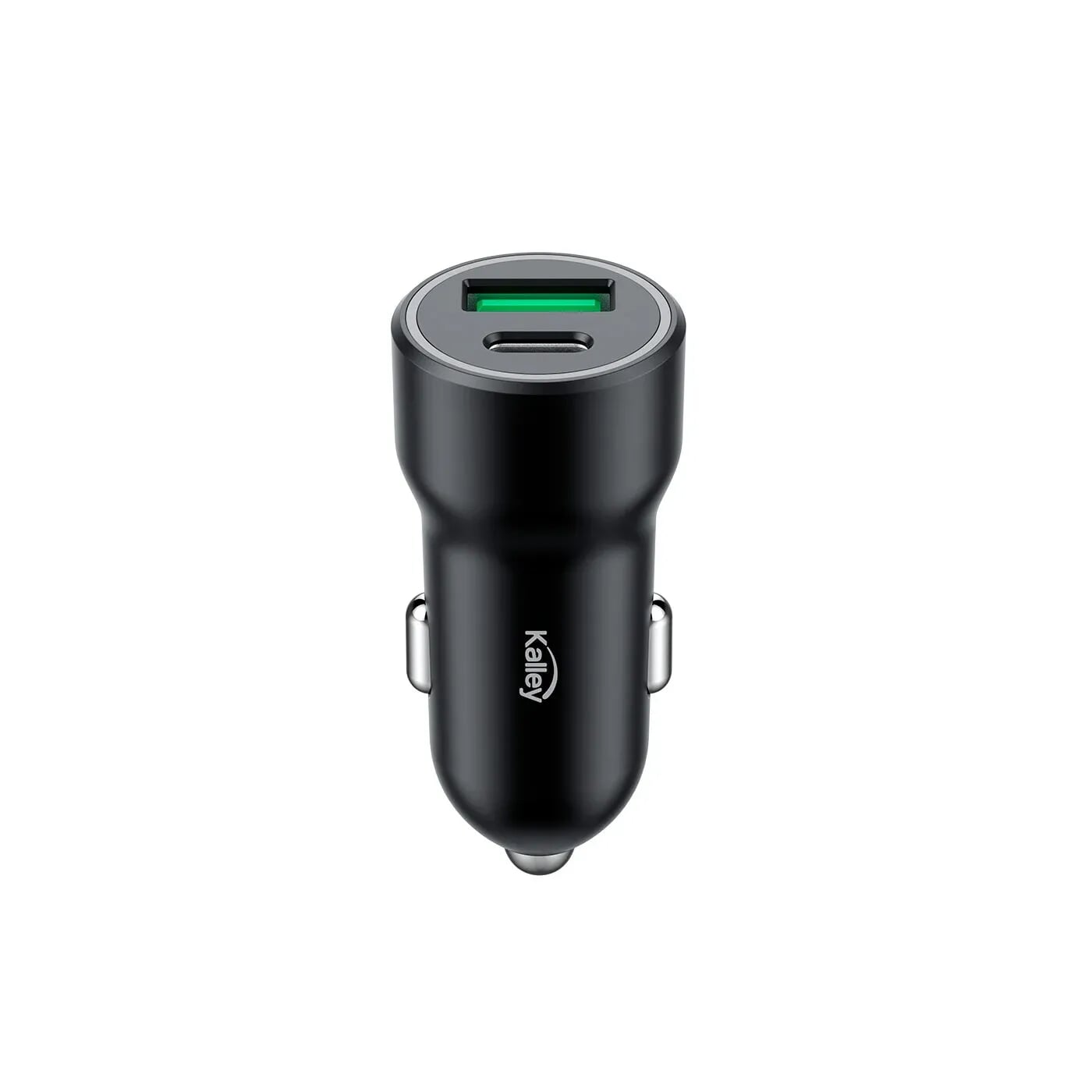Cargador Auto KALLEY Dual 20w (USB-A 10W|USB-C 10W) K-CC Negro