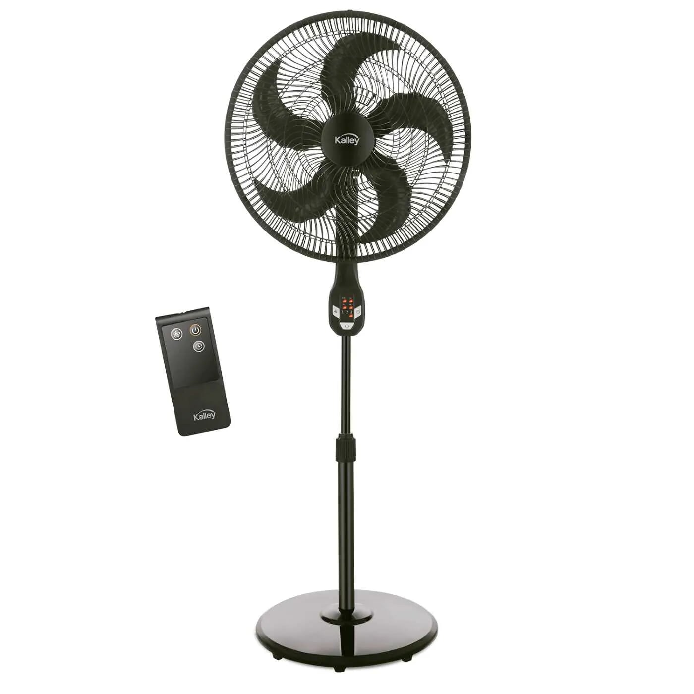 Ventilador Pedestal KALLEY K-V18D DIGITAL 18" Negro