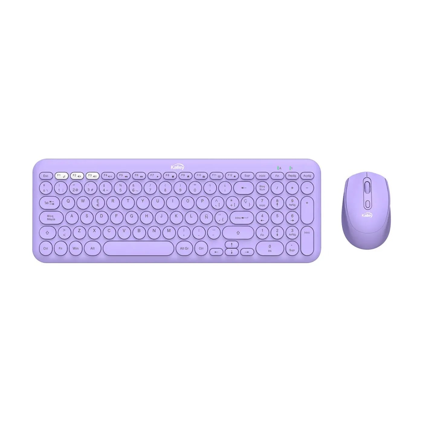 Combo KALLEY Inalámbrico Teclado + Mouse K-CIM Morado Mate