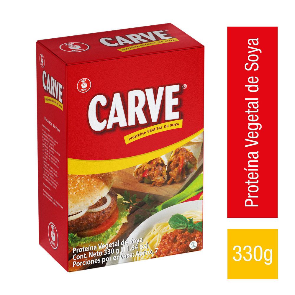 Proteína CARVE vegetal de soya (330 gr)