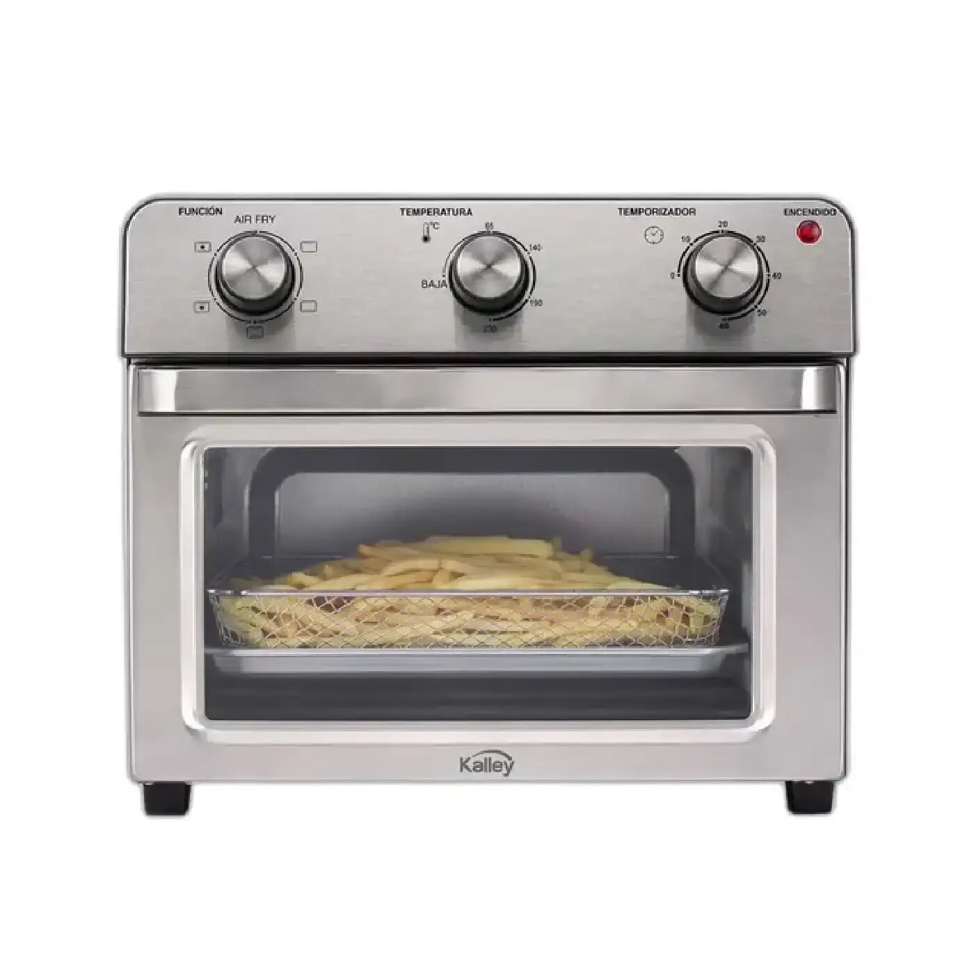 Horno Tostador KALLEY K-HA20 20 Litros con Freidora de Aire Plateado